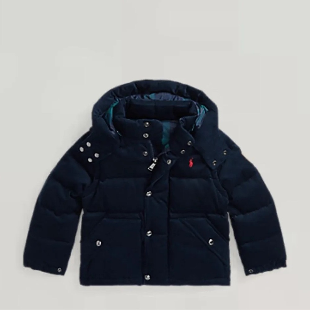 RL Convertible Corduroy Down Jacket Sz 5